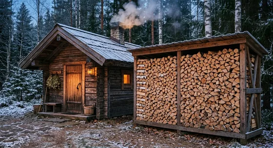 Укладка дров в Скоропусковском, проезд Дачная, 37Б